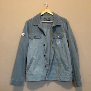 Size M Billabong Light Blue Corduroy Jacket